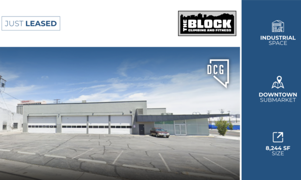 DCG Industrial Represents The Block Climbing and Fitness in 8,244 SF Lease 